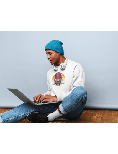 HAVHAV BASKILI SWEATSHİRT  - OVERSİZE KESİM --