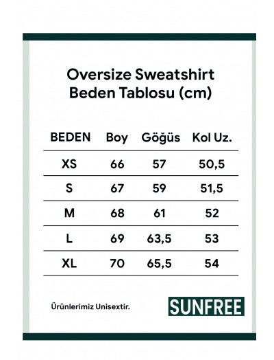 HAVHAV BASKILI SWEATSHİRT  - OVERSİZE KESİM 