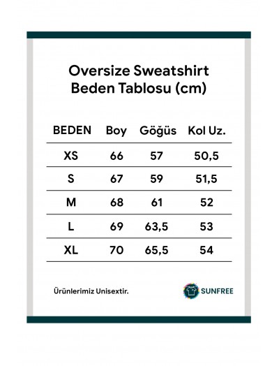 ADVANTURE BASKILI SWEATSHİRT  - OVERSİZE KESİM --