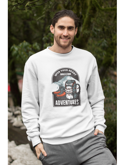 ADVANTURE BASKILI SWEATSHİRT  - OVERSİZE KESİM --