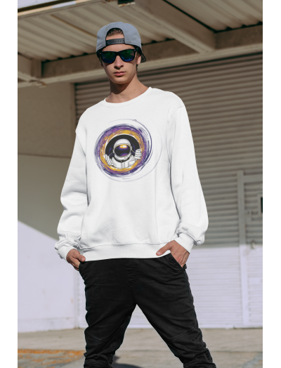 ASTRONOT BASKILI SWEATSHİRT  - OVERSİZE KESİM --